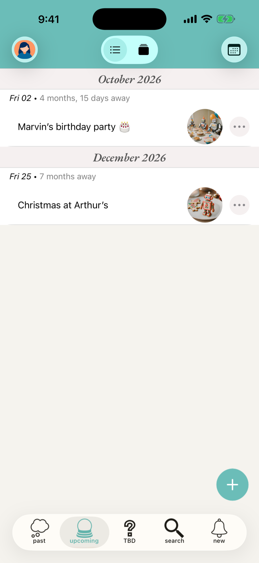 snoo upcoming events list